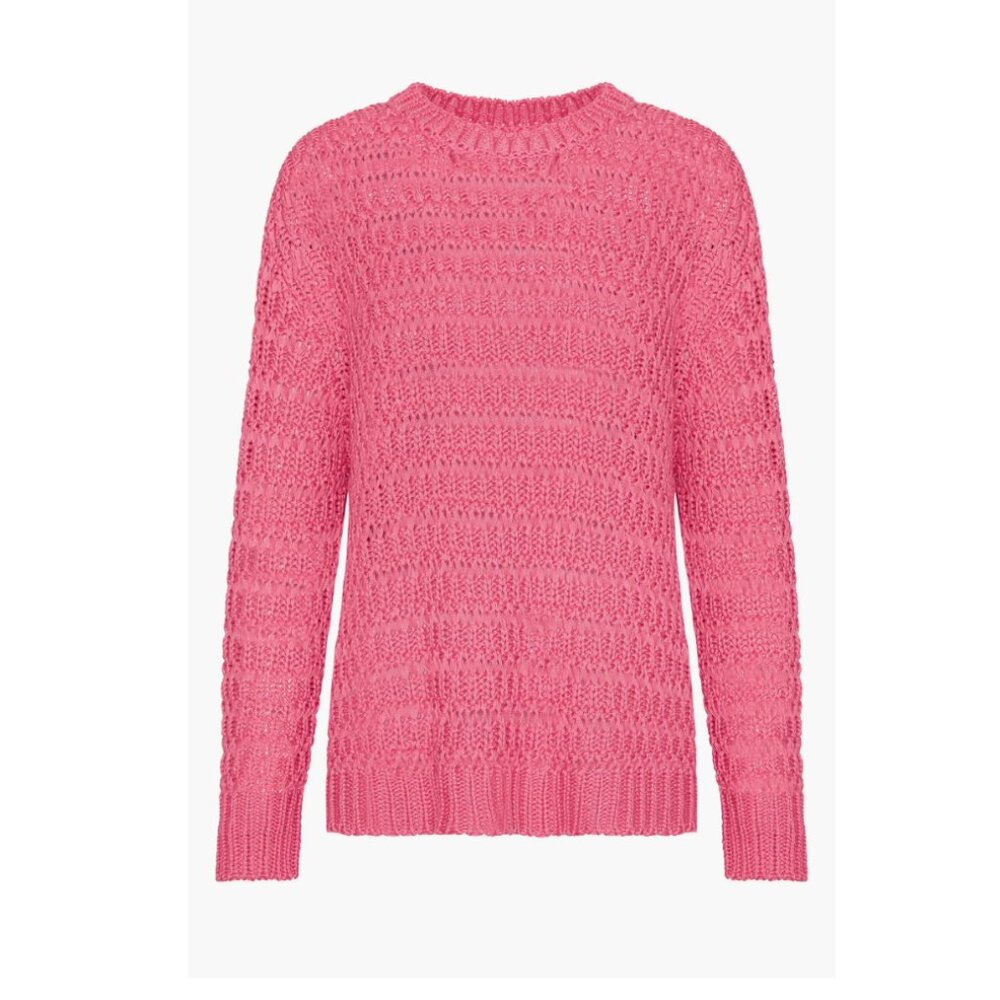 Anine Bing Juliette Pink Knit Sweater Size S